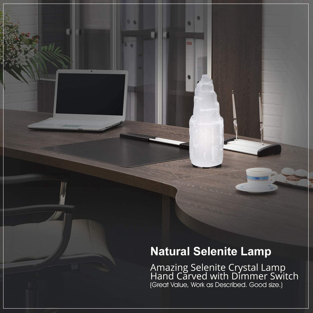 Crystals, Stones & Gems | Selenite Mountain Lamp