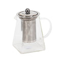 25oz 6" Square Glass Tea Pot
