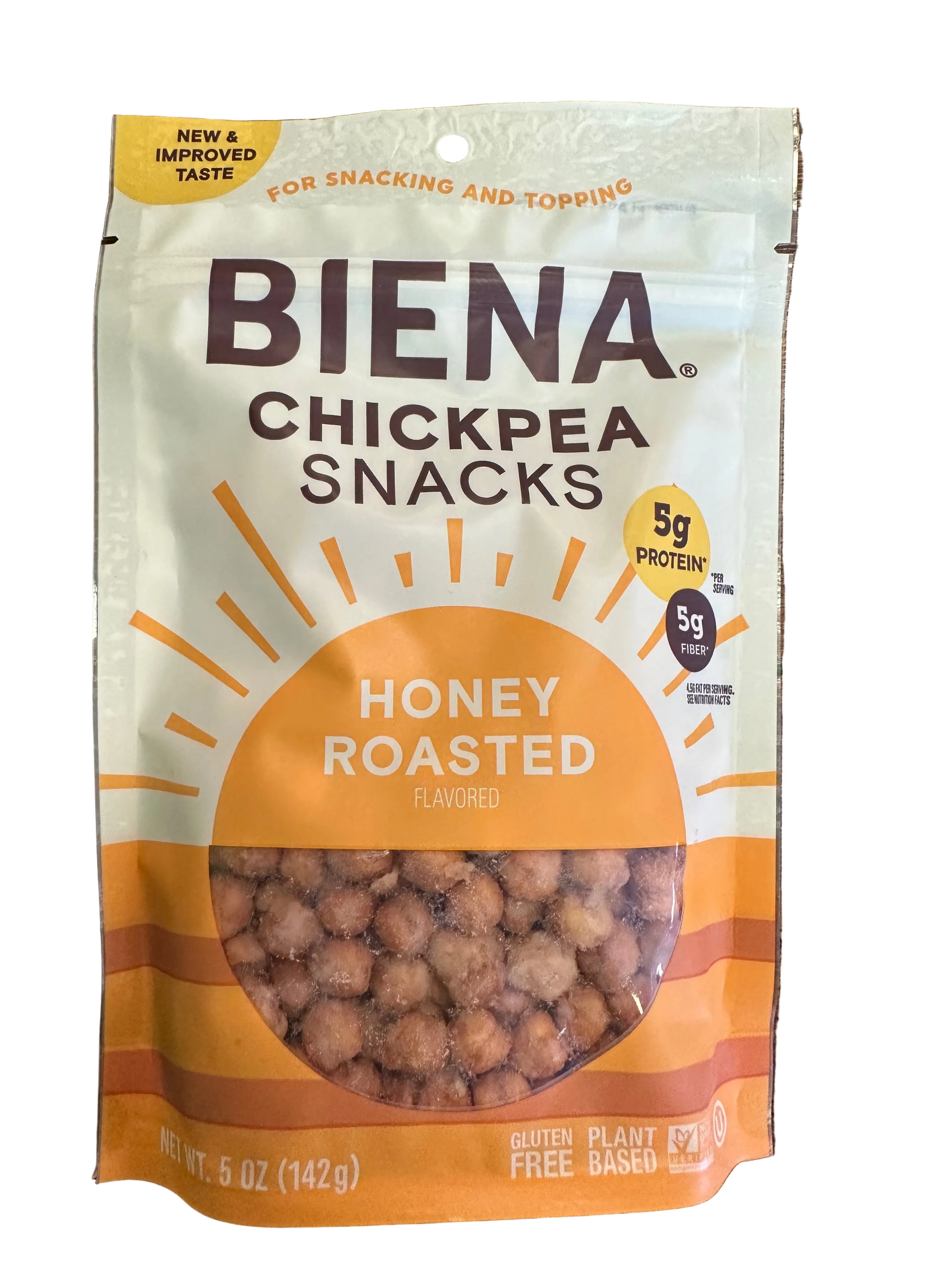 Biena Roasted Chickpea Snacks in various flavors