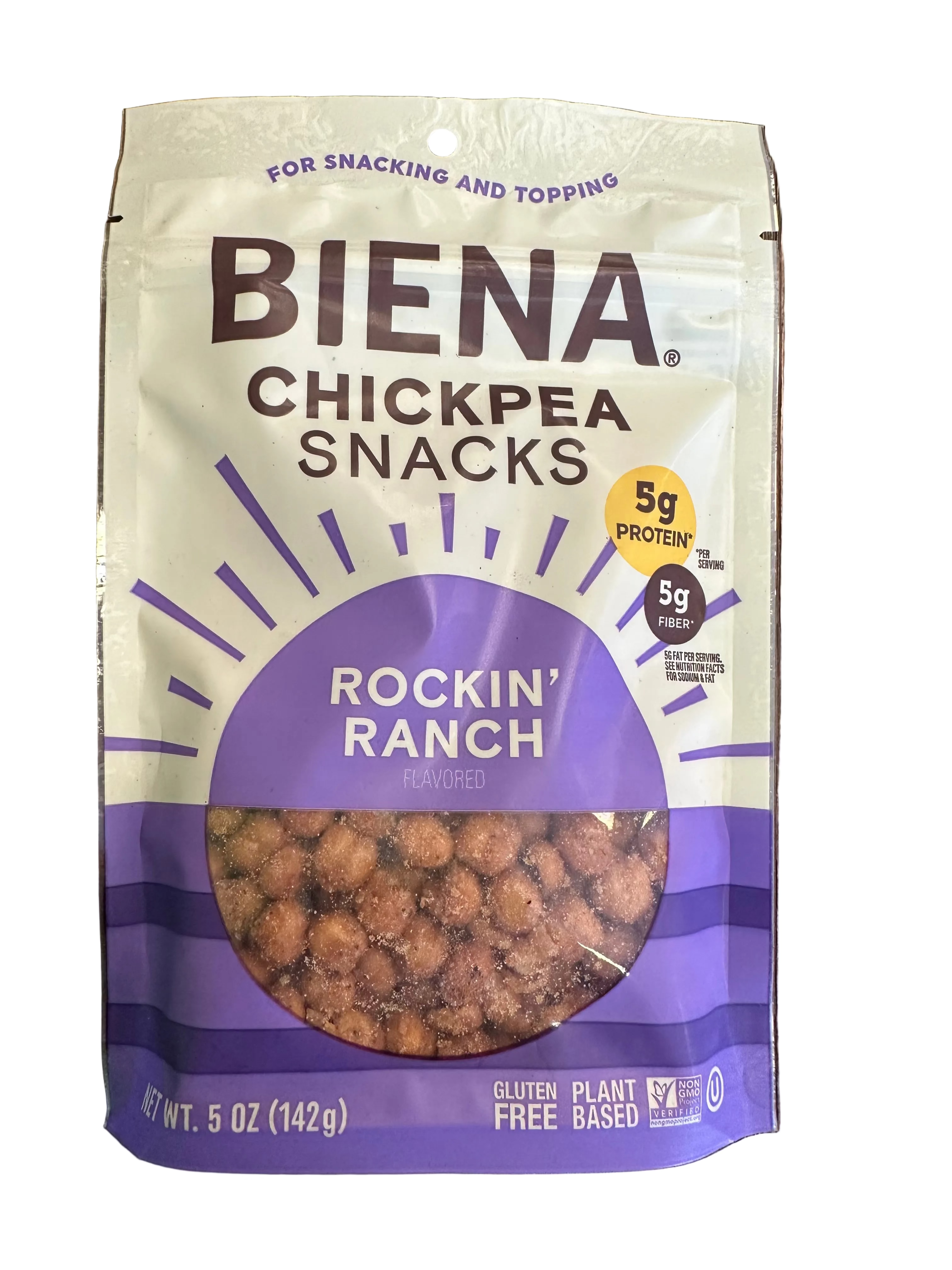 Biena Roasted Chickpea Snacks in various flavors