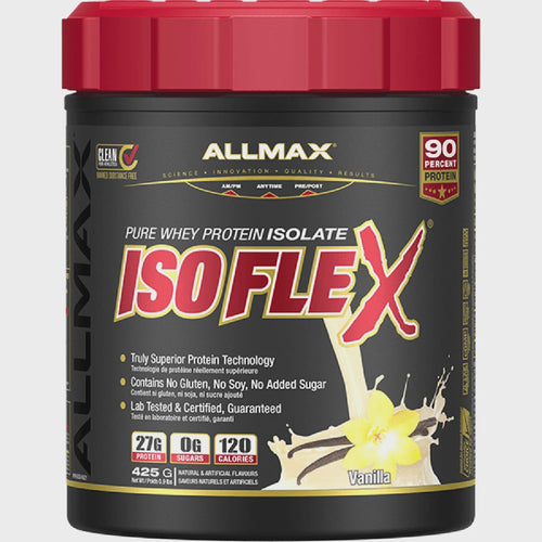 ALLMAX Nutrition ISOFLEX Whey Protein Isolate Powder 425g  2 Flavors