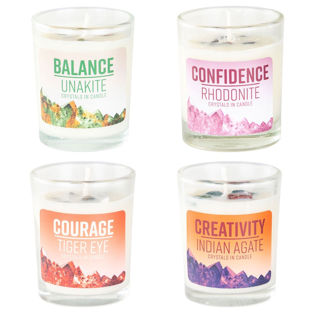 Candles | Energy Stone Infused | Assorted~