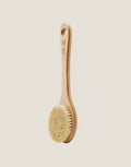 Long Handle Wood and Natural Bristle Bath Brush