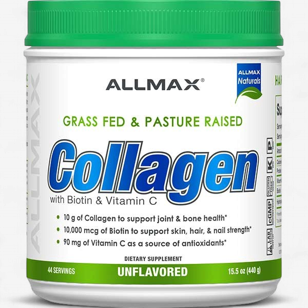 ALLMAX 440g Collagen Peptide Powder + Biotin & Vitamin C