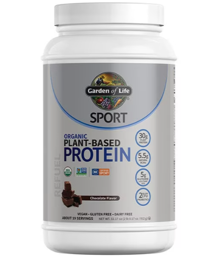 Garden of Life SPORT Organic Plant-Based Chocolate and Vanilla Protein Powder
