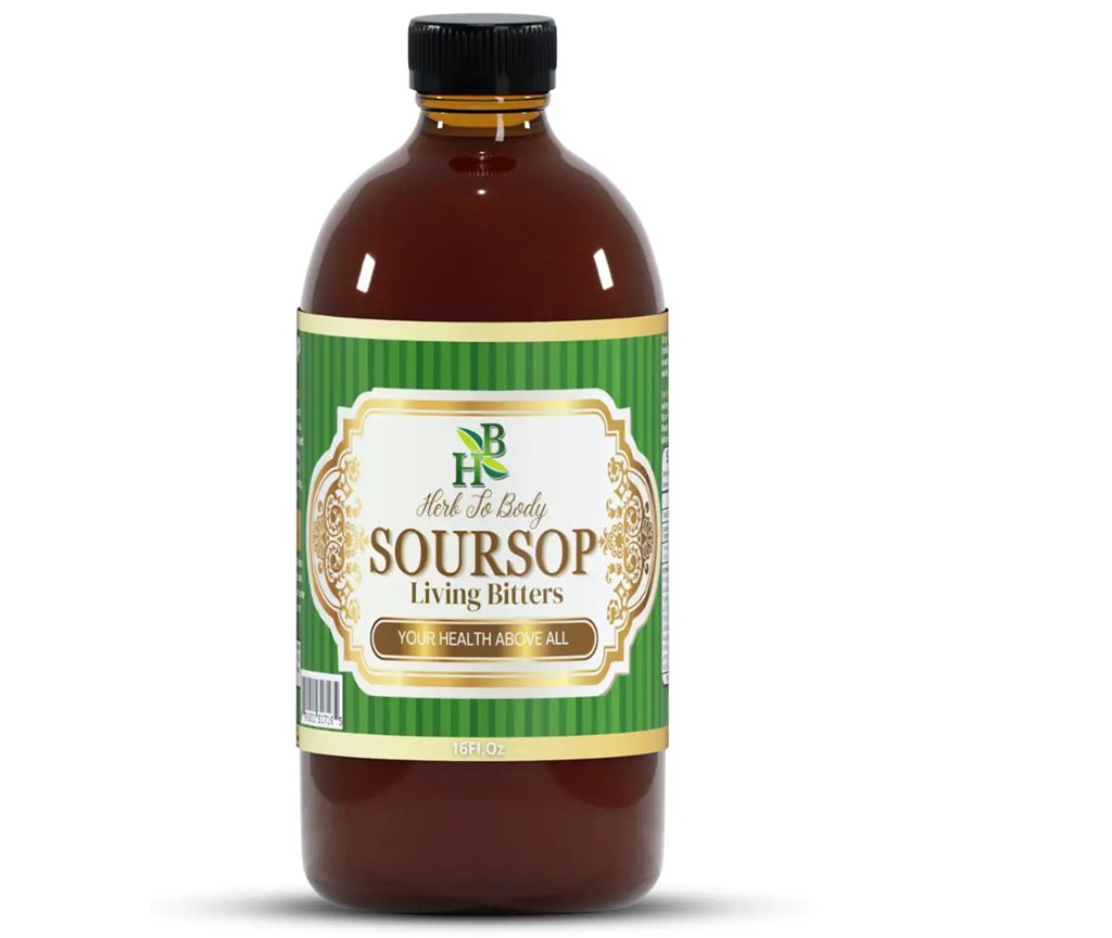 Herb to Body Soursop Living Bitters Herbal Tonic 16oz - Botanical Blend