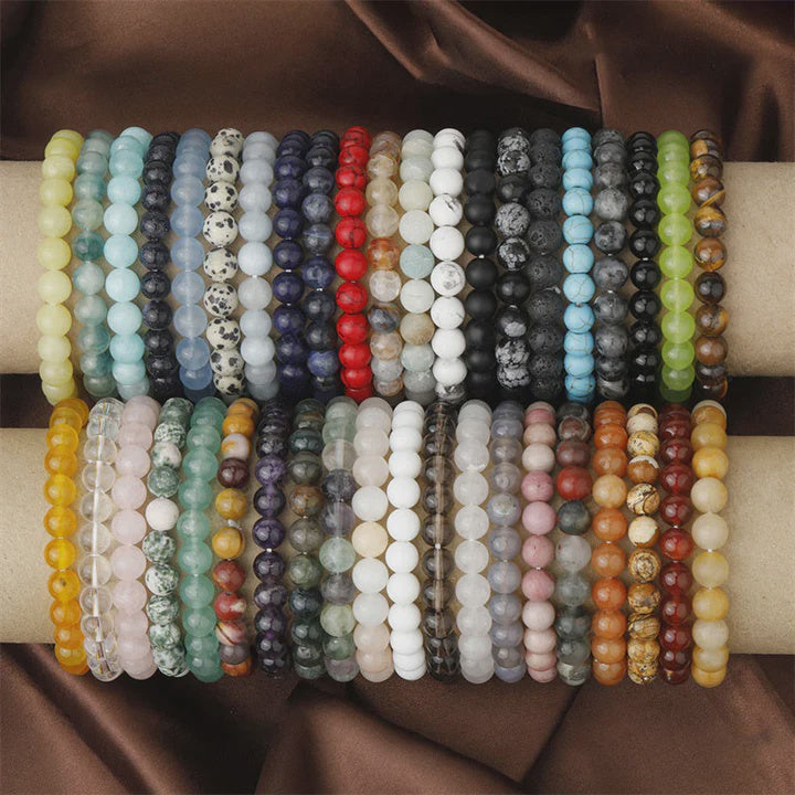 Energy Beaded Bracelets in Various Sizes and Stones