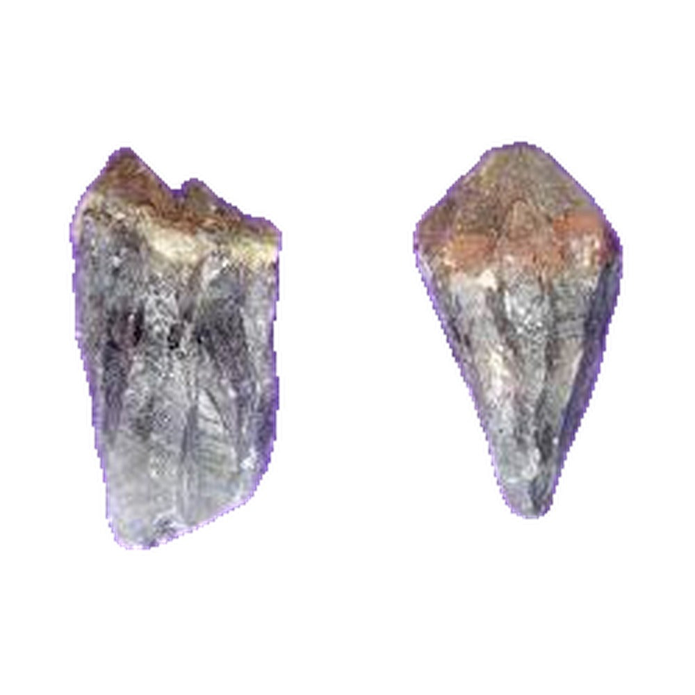 Crystals, Stones & Gems, Raw Cut Red Capped Amethyst on white background