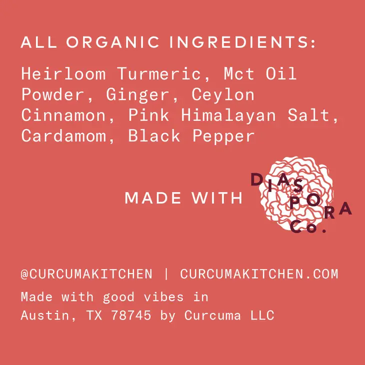Curcuma Kitchen Golden Turmeric 1.6oz Jar